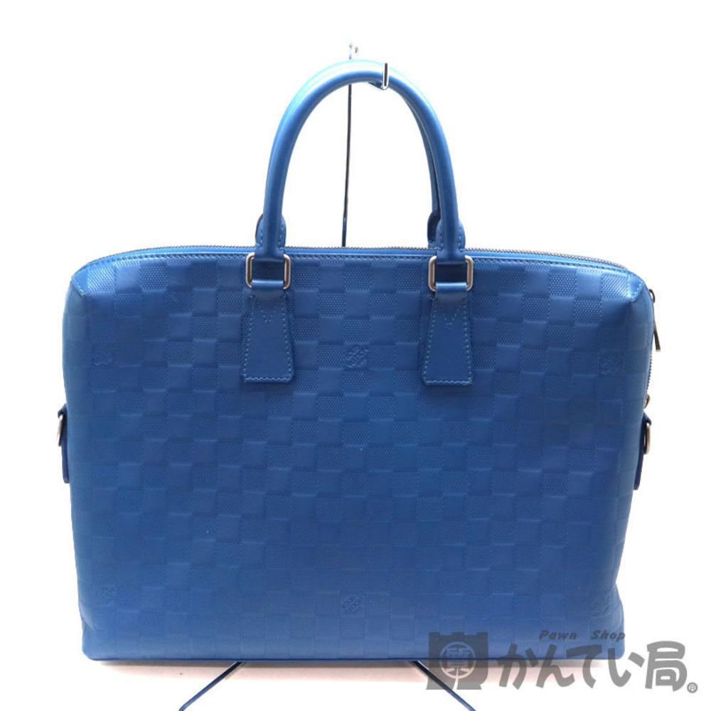 LOUIS VUITTON Porte Document Jour Bag Infini Black Blue Neptune LV